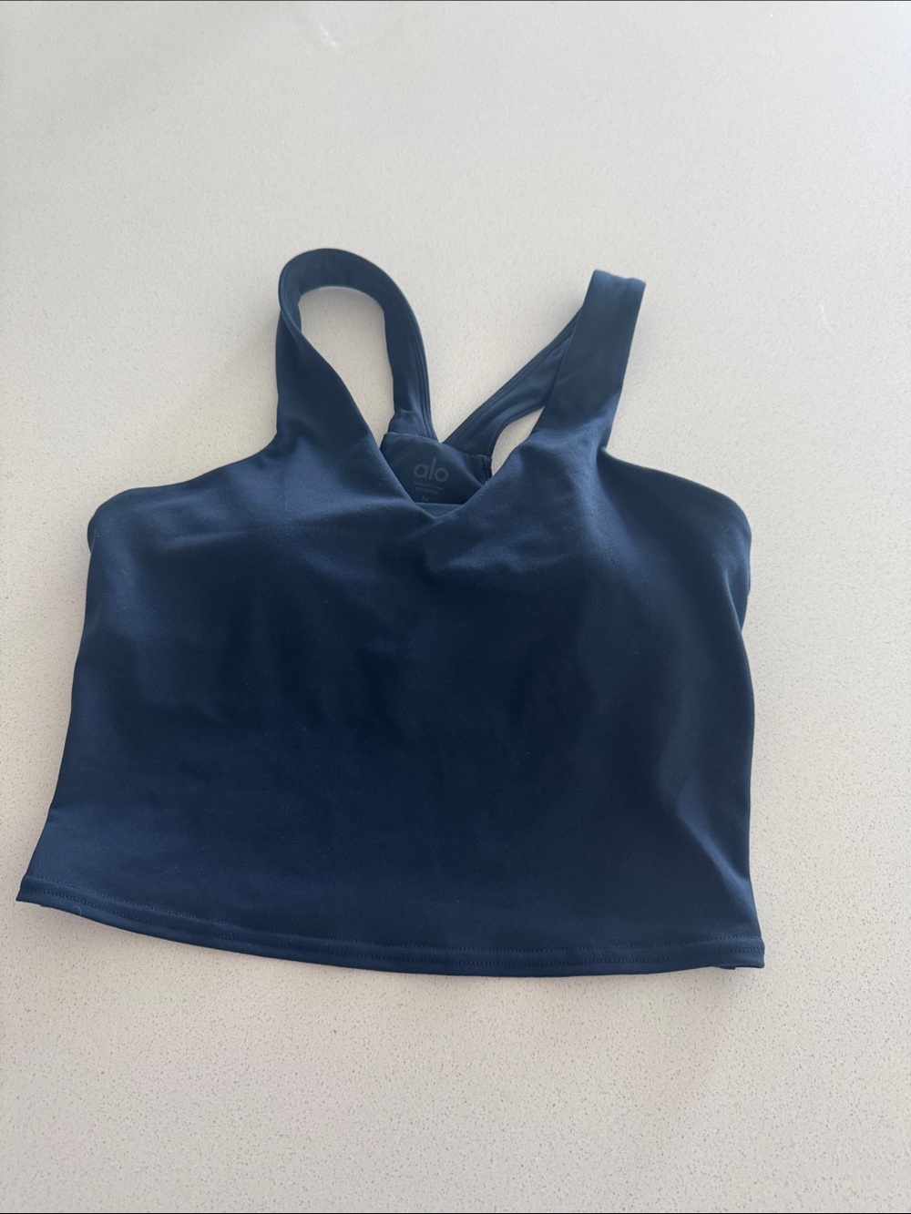 ALO Yoga Deep Navy Cropped Sports Tank